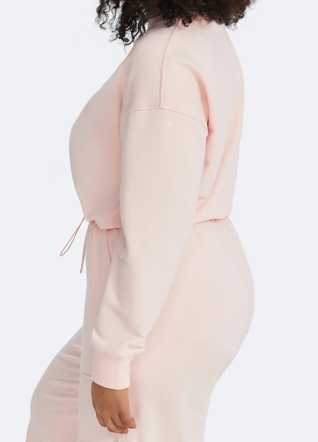 Cropped Sweatshirt with Drawstring - Image 10