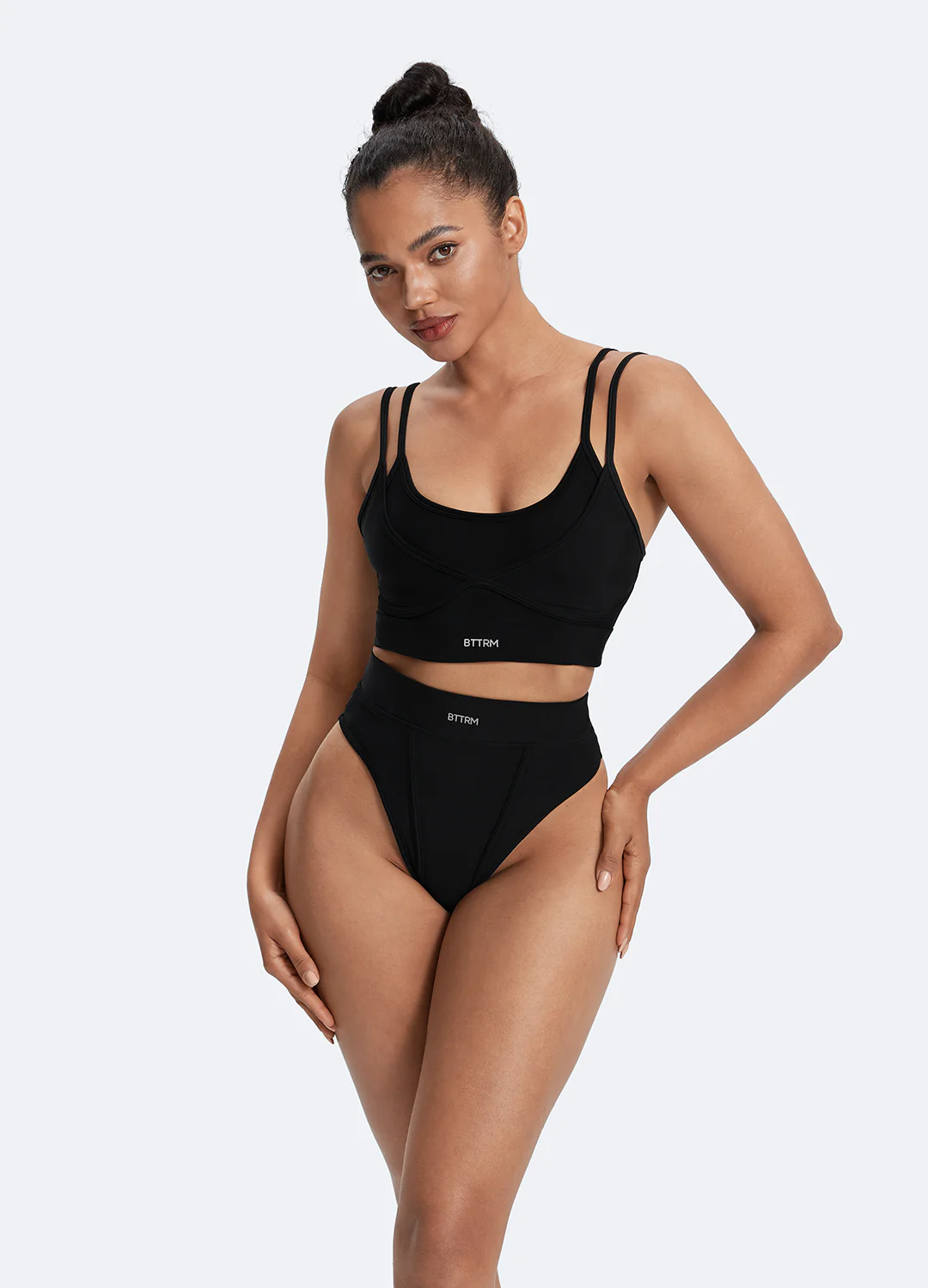 Double-Strap Cotton Bralette - Image 2