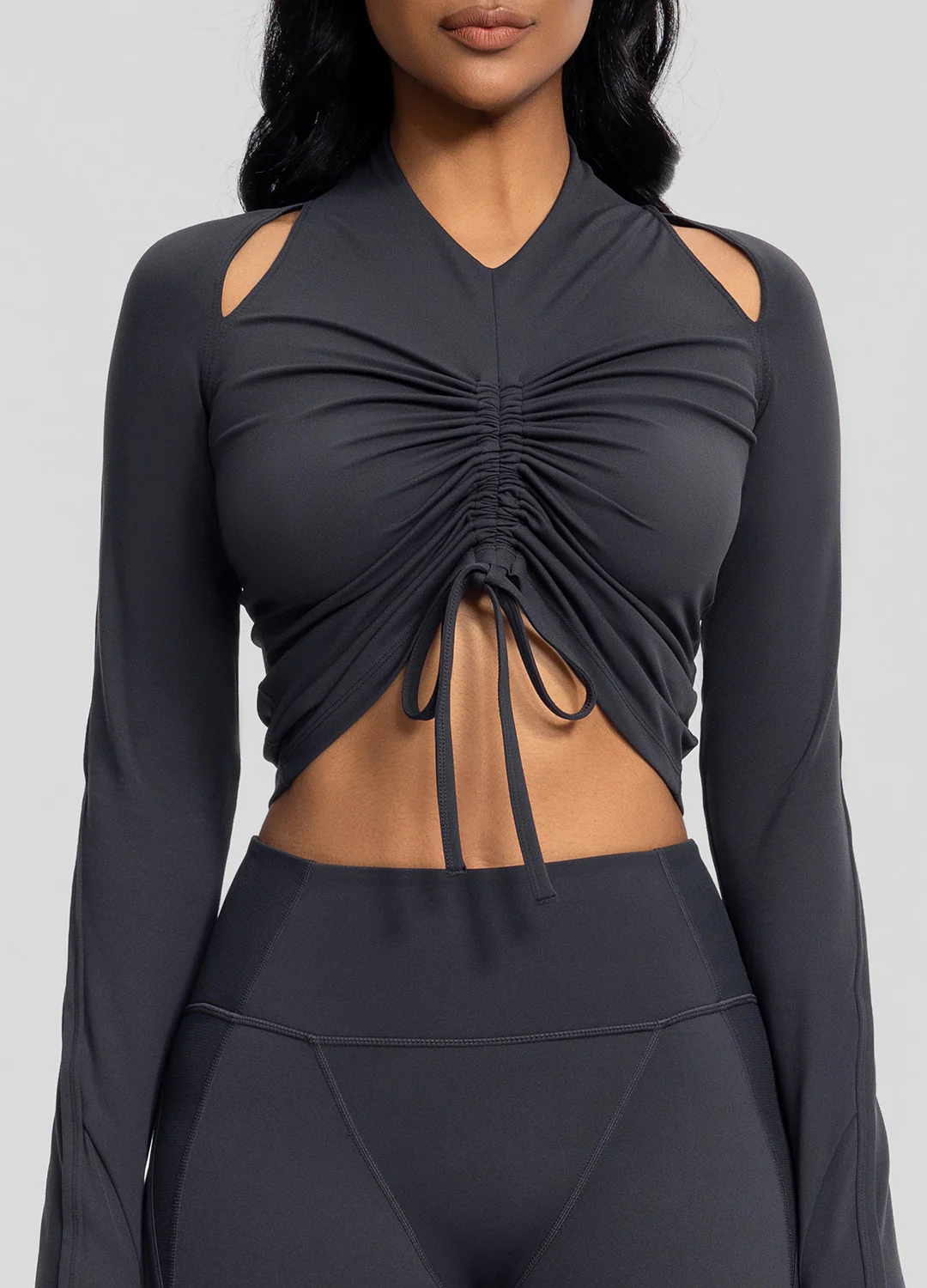Drawstring Crop Top - Image 4