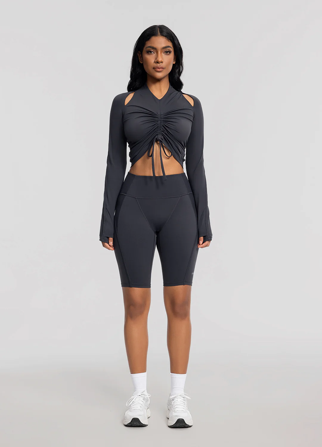 Drawstring Crop Top - Image 5
