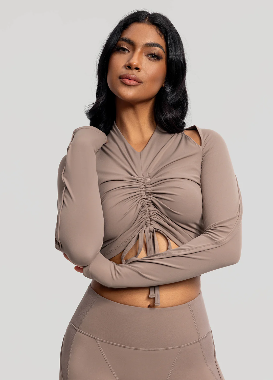 Drawstring Crop Top - Image 4
