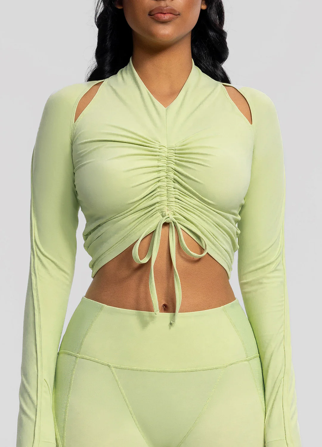 Drawstring Crop Top - Image 4