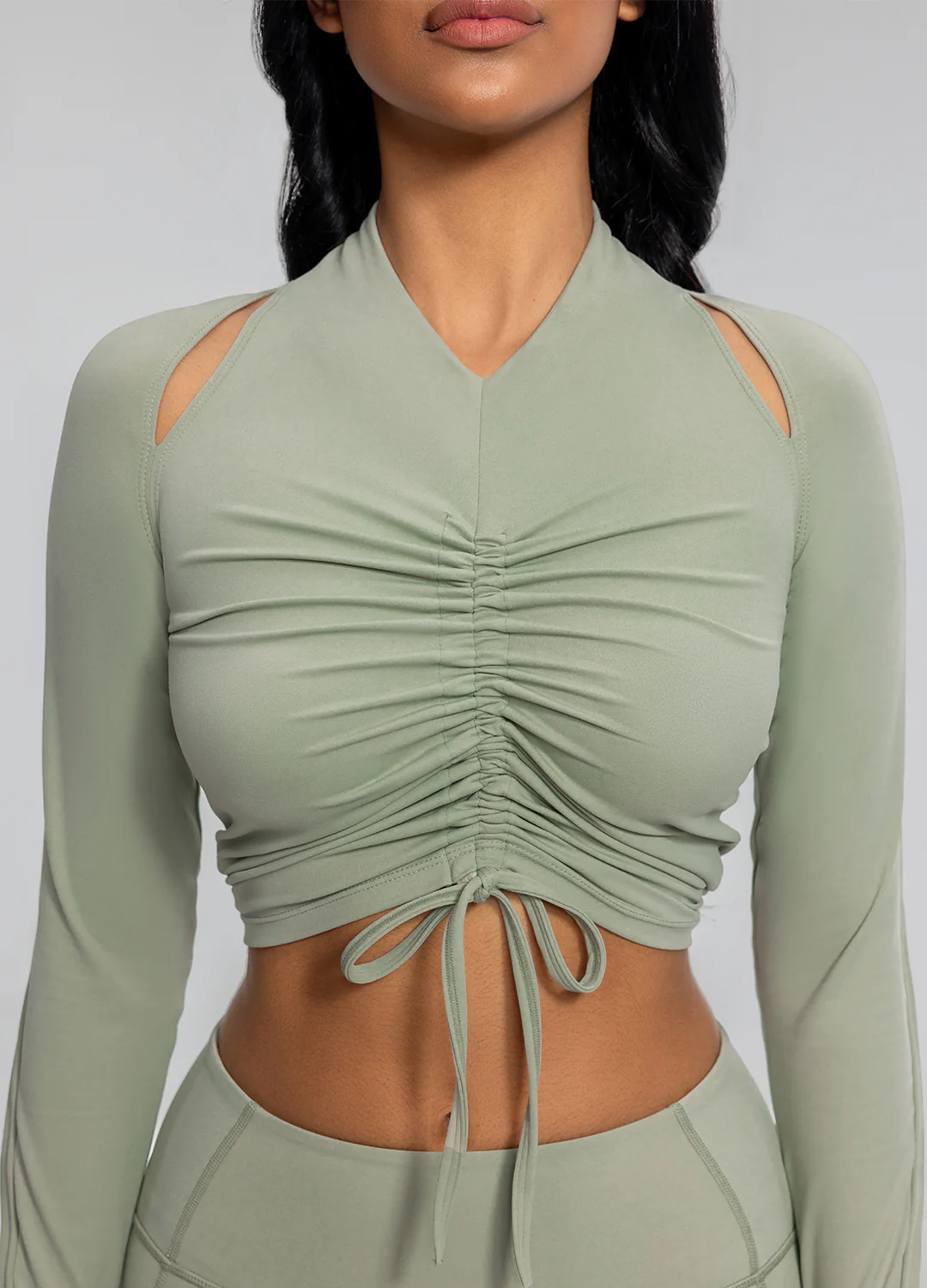 Drawstring Crop Top - Image 4