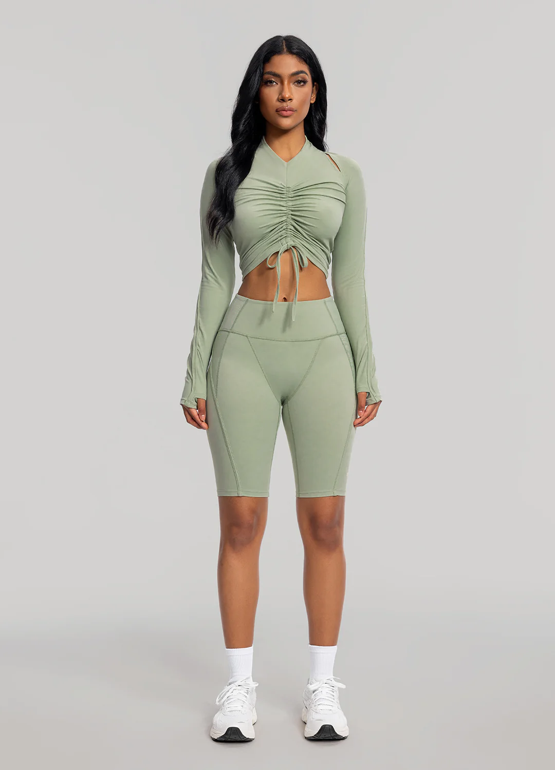 Drawstring Crop Top - Image 5