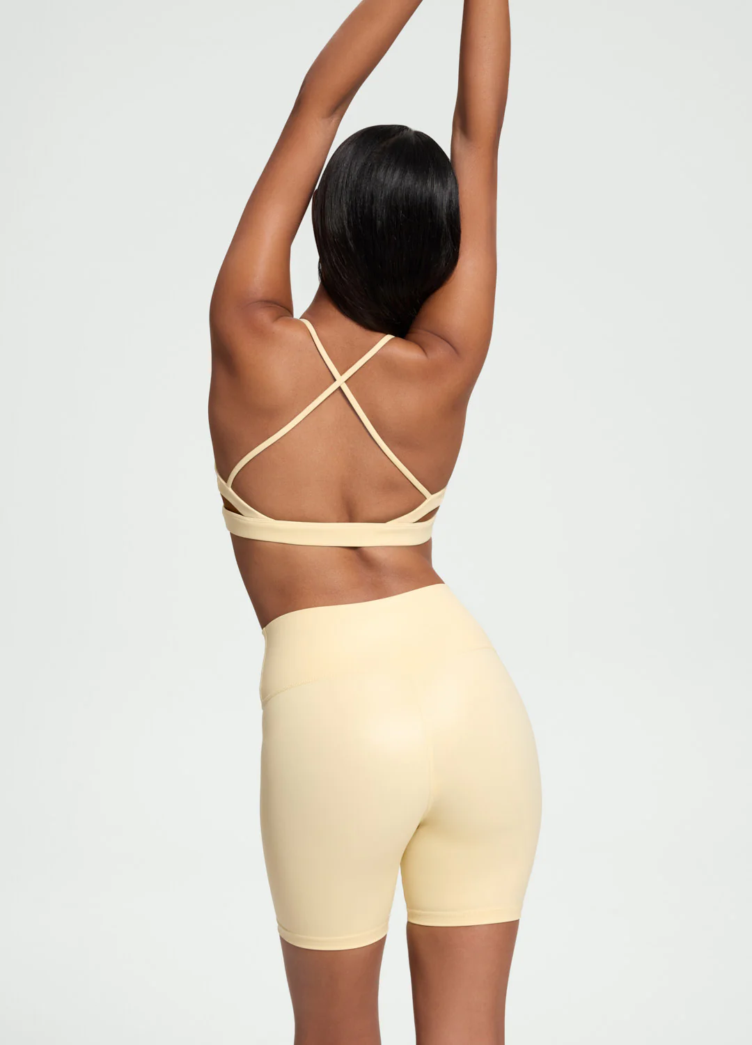 Faux Leather Bike Shorts - Image 3