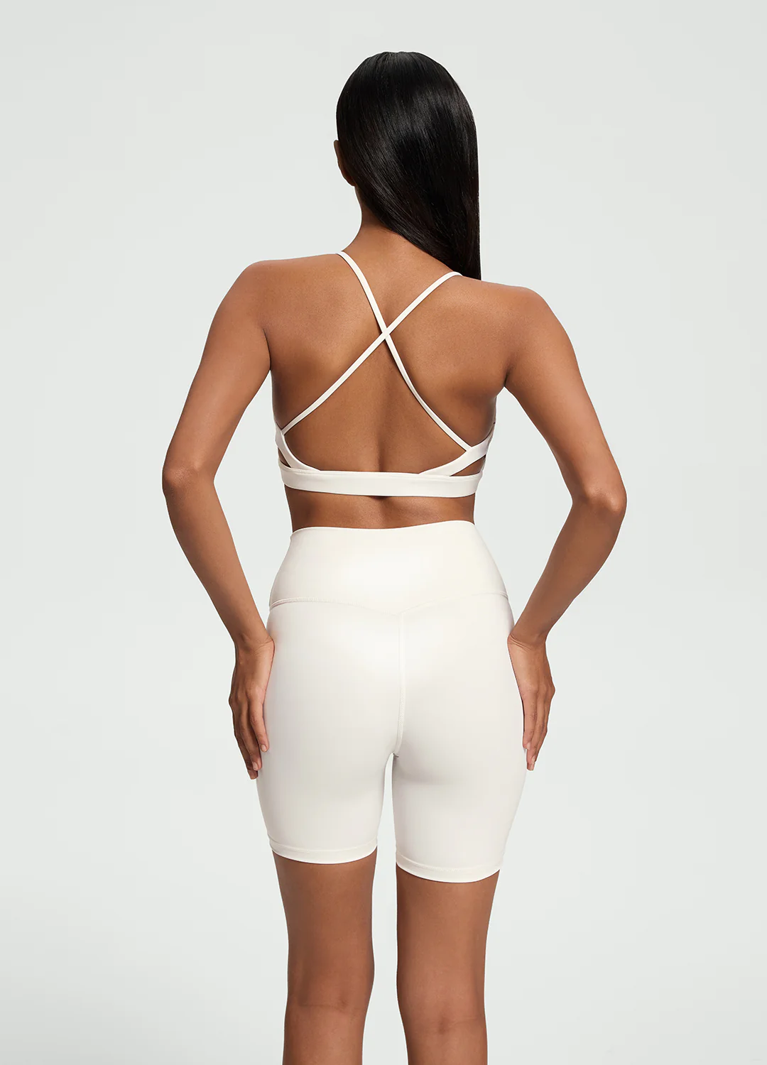 Faux Leather Bike Shorts - Image 3