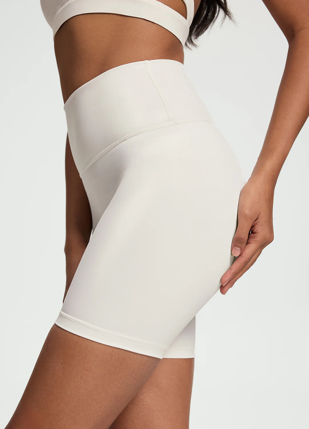 Faux Leather Bike Shorts - Image 4