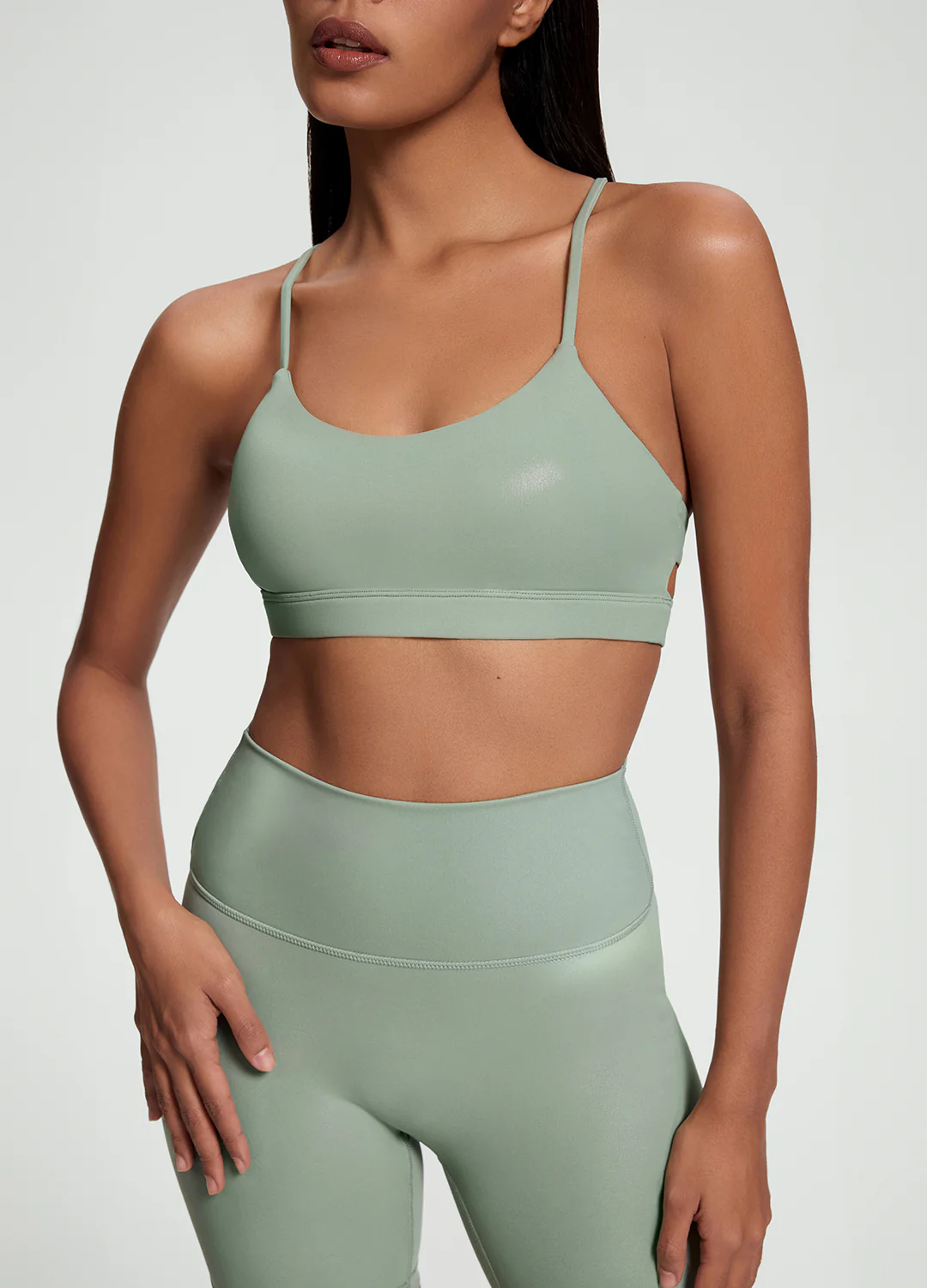 Faux Leather Crossback Top - Image 4