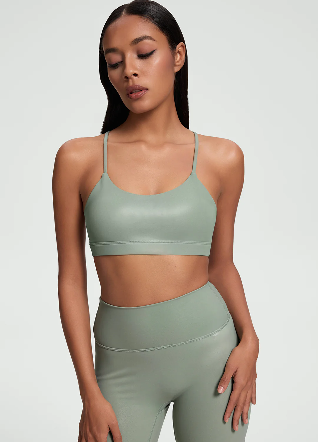 Faux Leather Crossback Top - Image 5