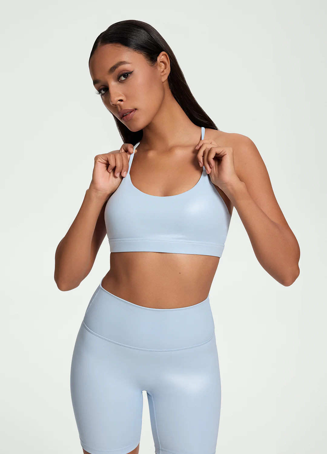 Faux Leather Crossback Top - Image 5