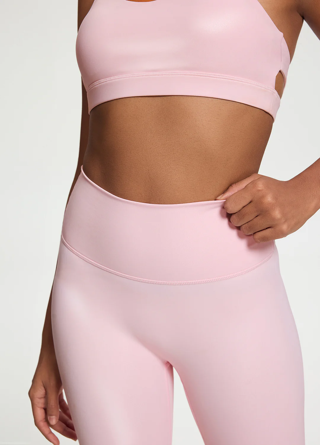 Faux Leather ⅞ Leggings - Image 4