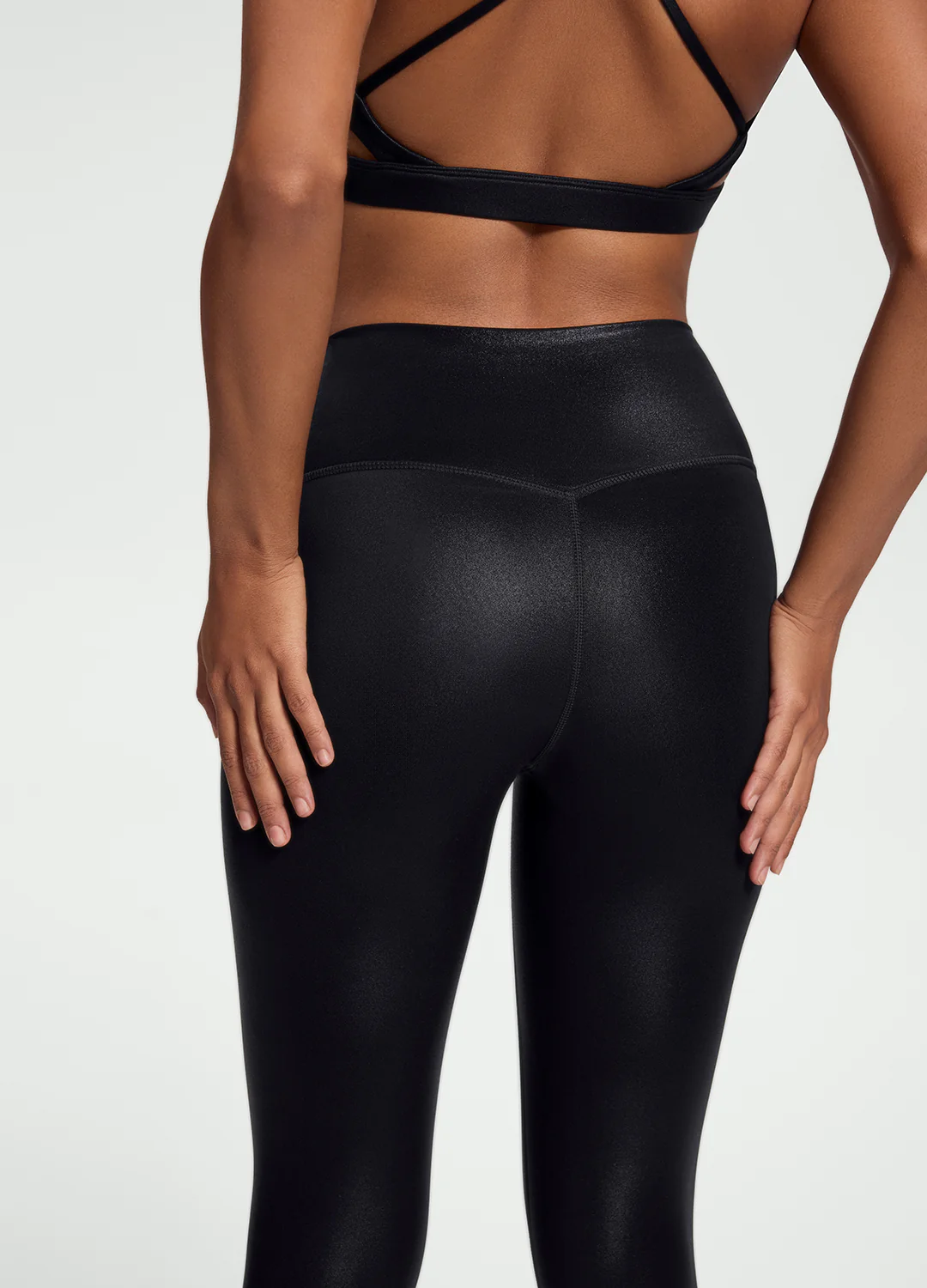 Faux Leather ⅞ Leggings - Image 4
