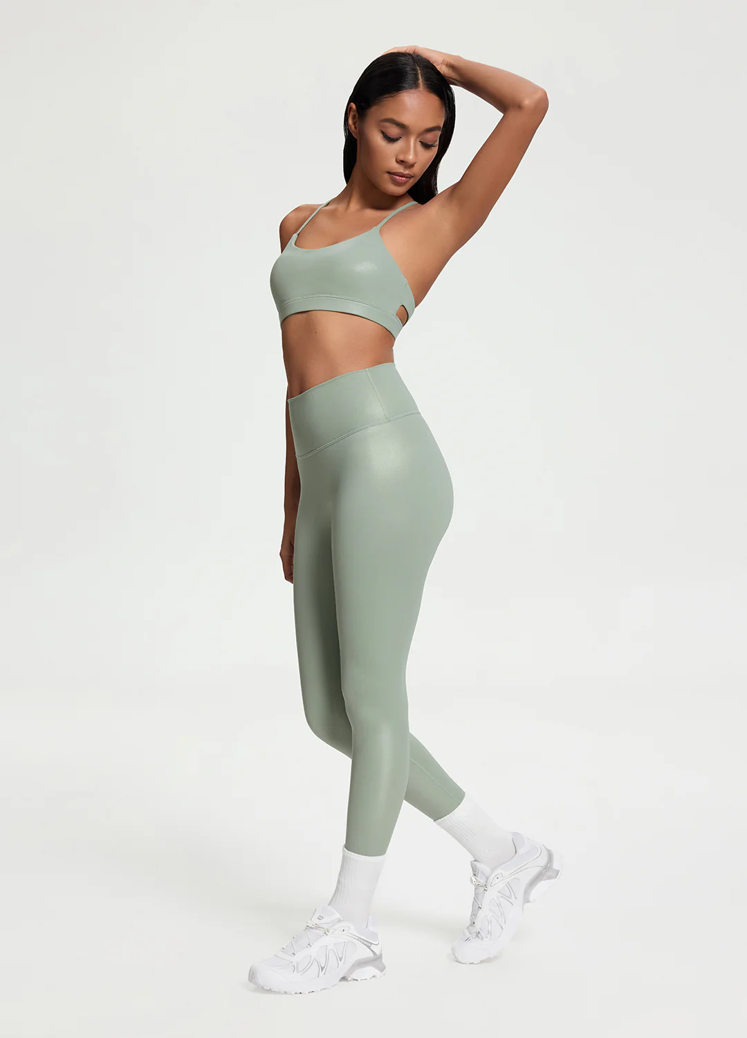 Faux Leather ⅞ Leggings - Image 5