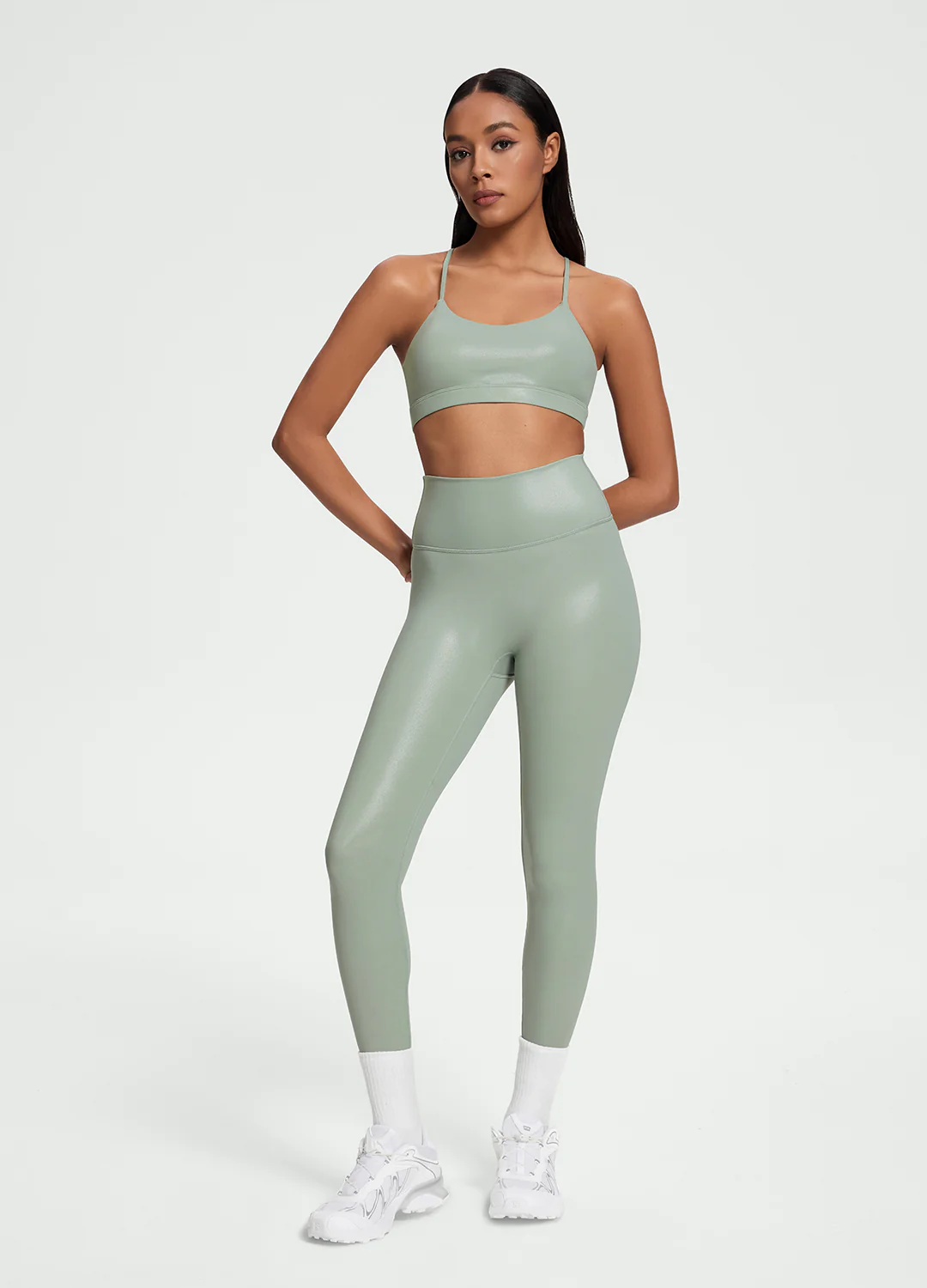 Faux Leather ⅞ Leggings - Image 6