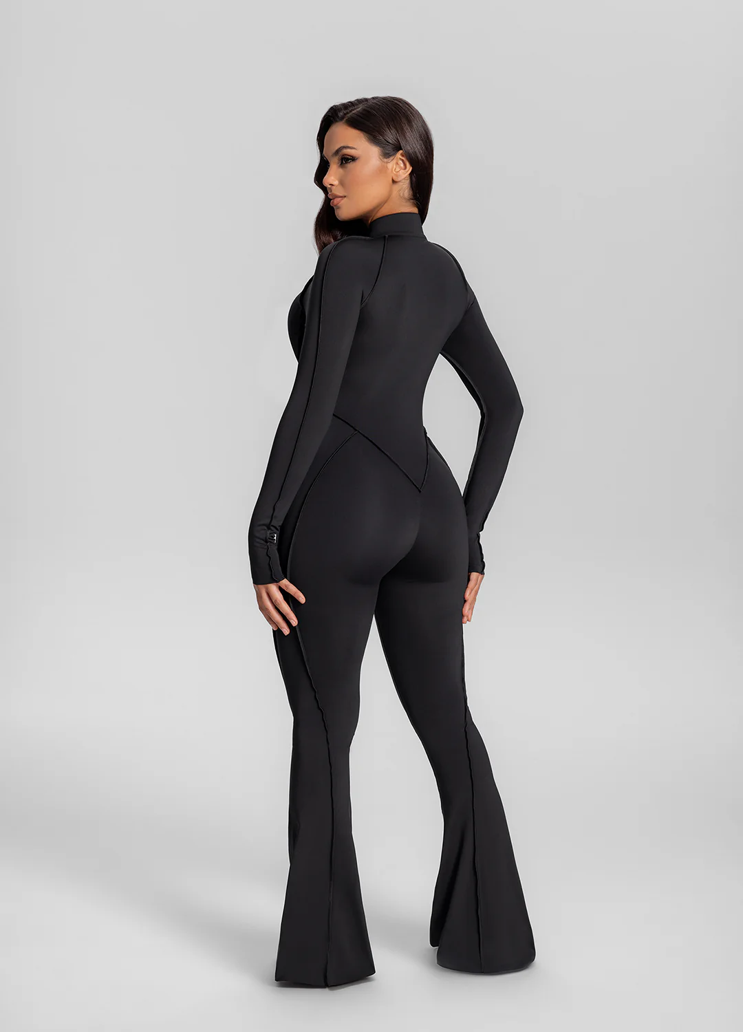 Flared Closed-Back Catsuit - Image 3