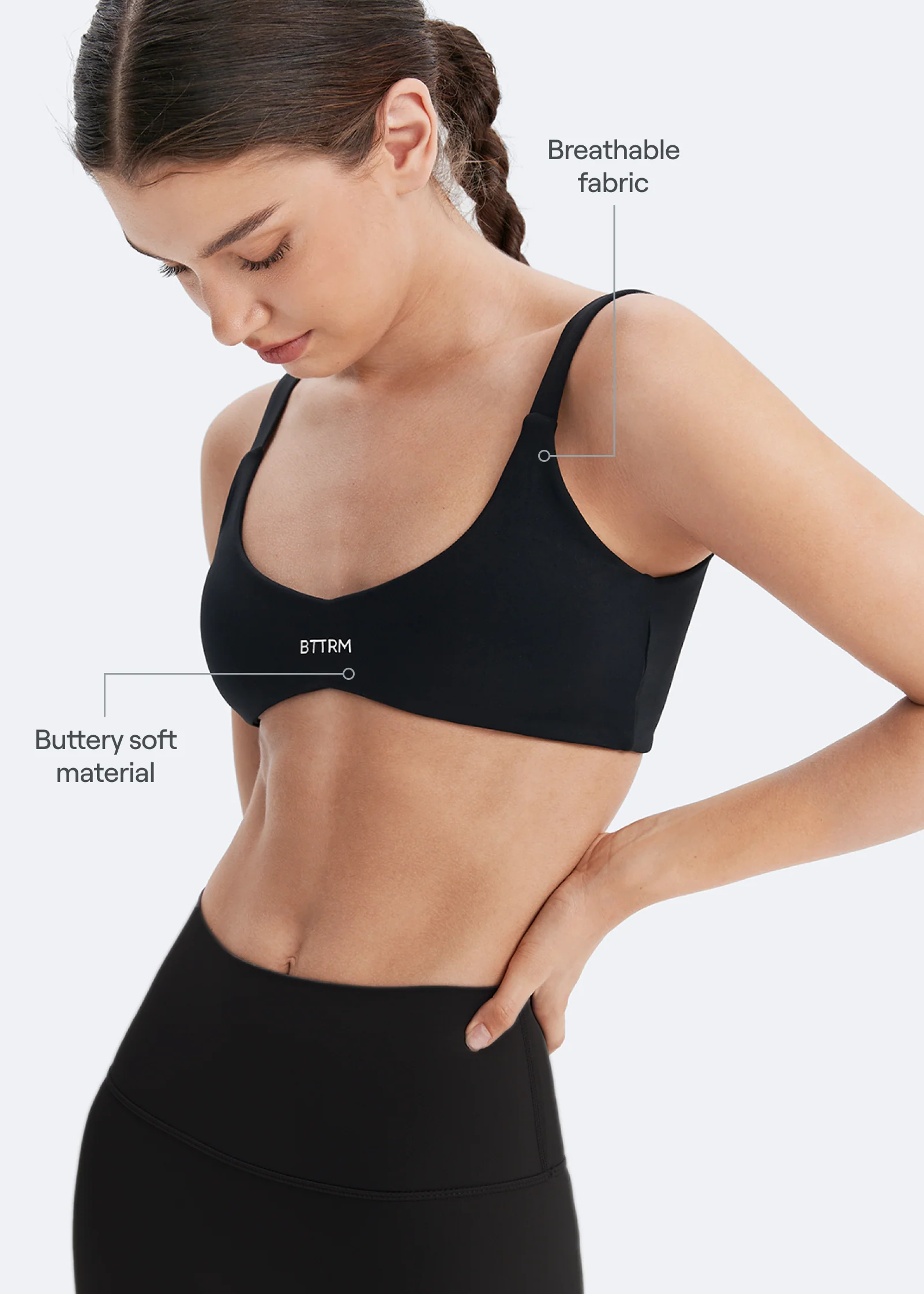 Form-Fitting Sports Bra - Image 3