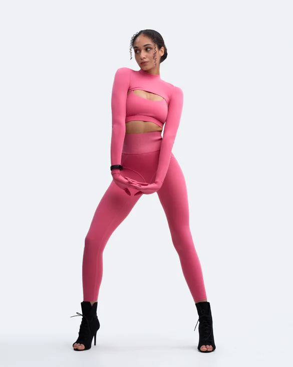 Glove Sleeve Crop Top - Image 6