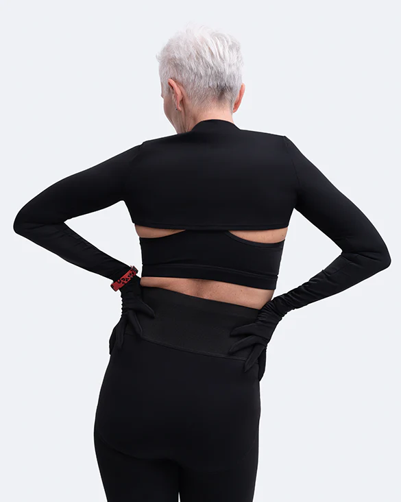 Glove Sleeve Crop Top - Image 11