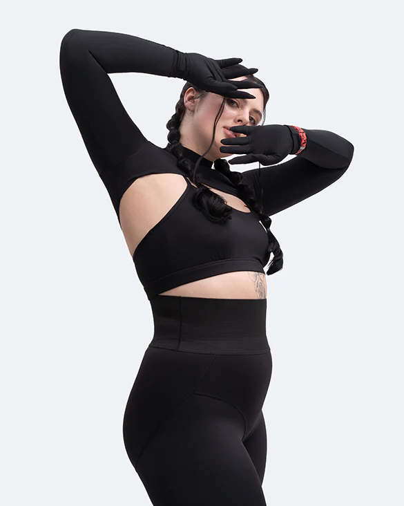 Glove Sleeve Crop Top - Image 12