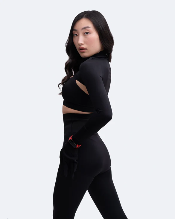 Glove Sleeve Crop Top - Image 3
