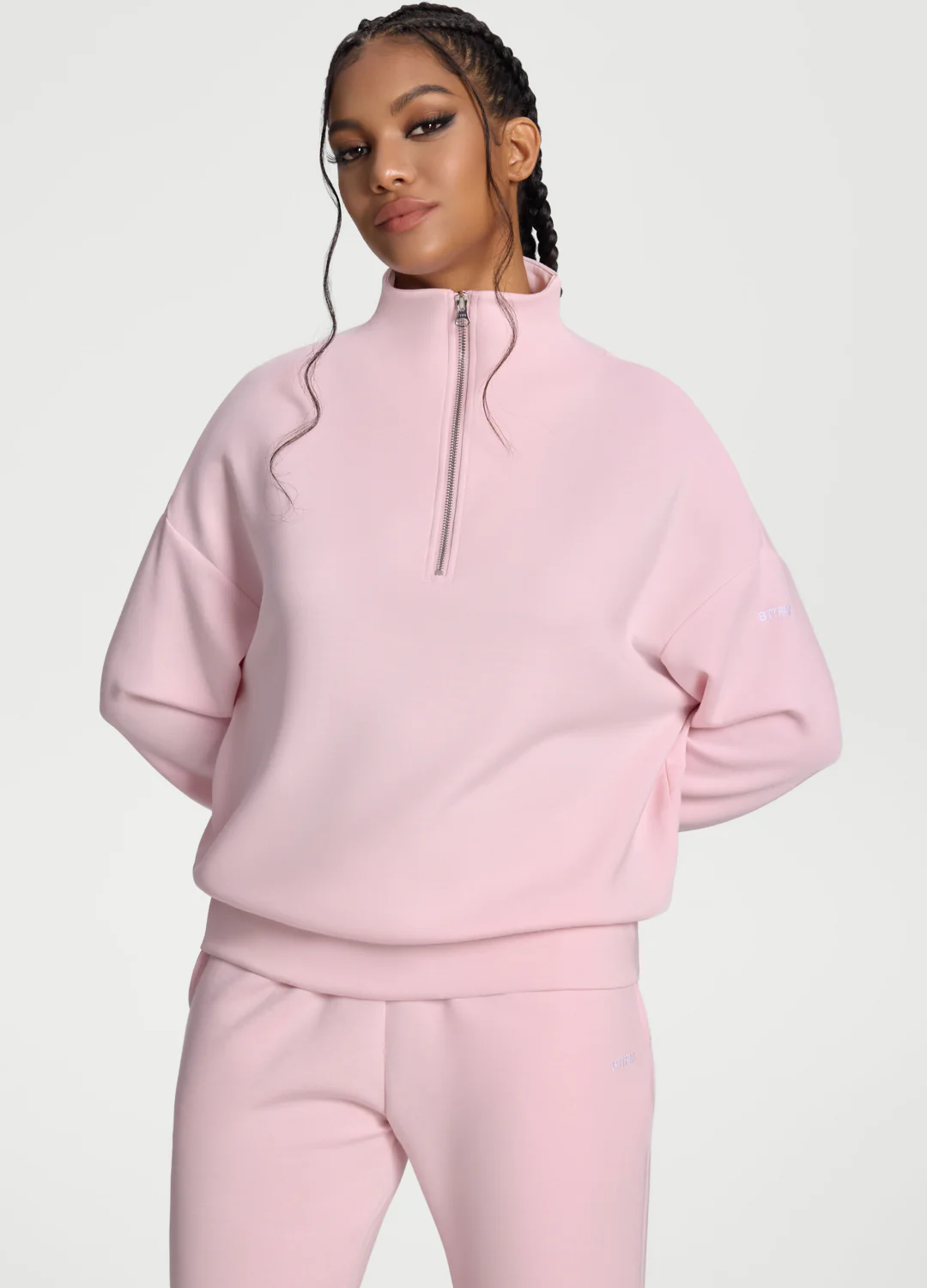 Half-Zip Long Sleeve Sweatshirt - Image 5