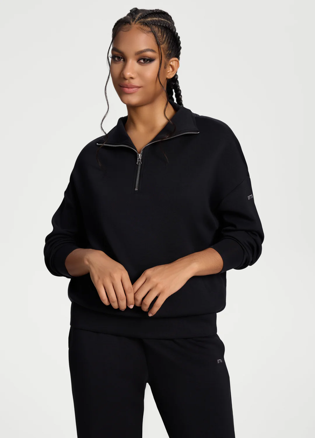 Half-Zip Long Sleeve Sweatshirt - Image 6