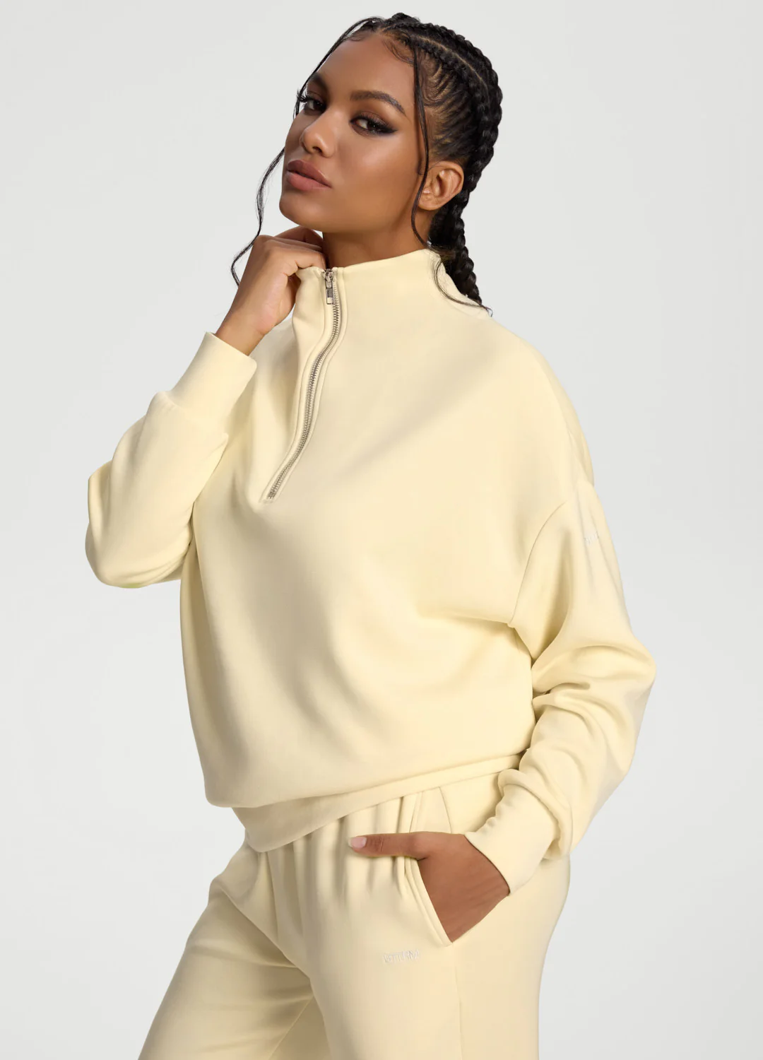 Half-Zip Long Sleeve Sweatshirt - Image 2