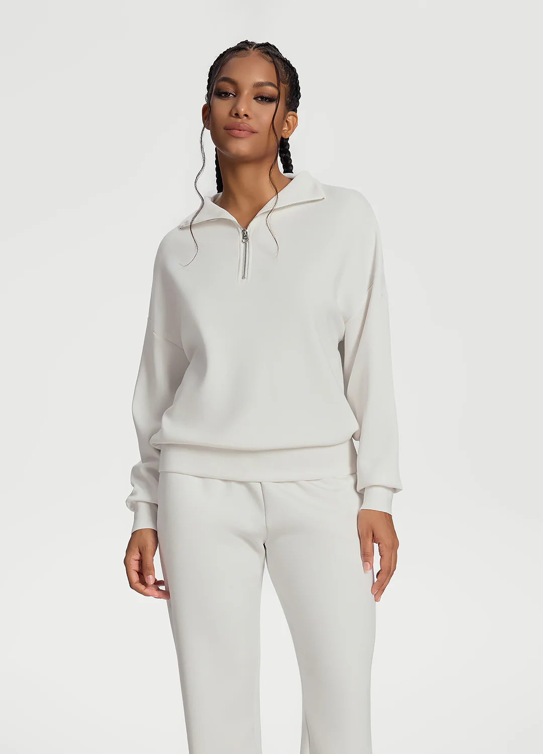 Half-Zip Long Sleeve Sweatshirt