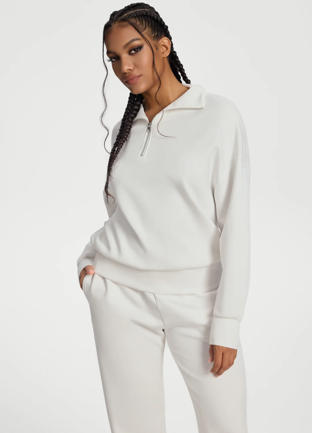 Half-Zip Long Sleeve Sweatshirt - Image 5