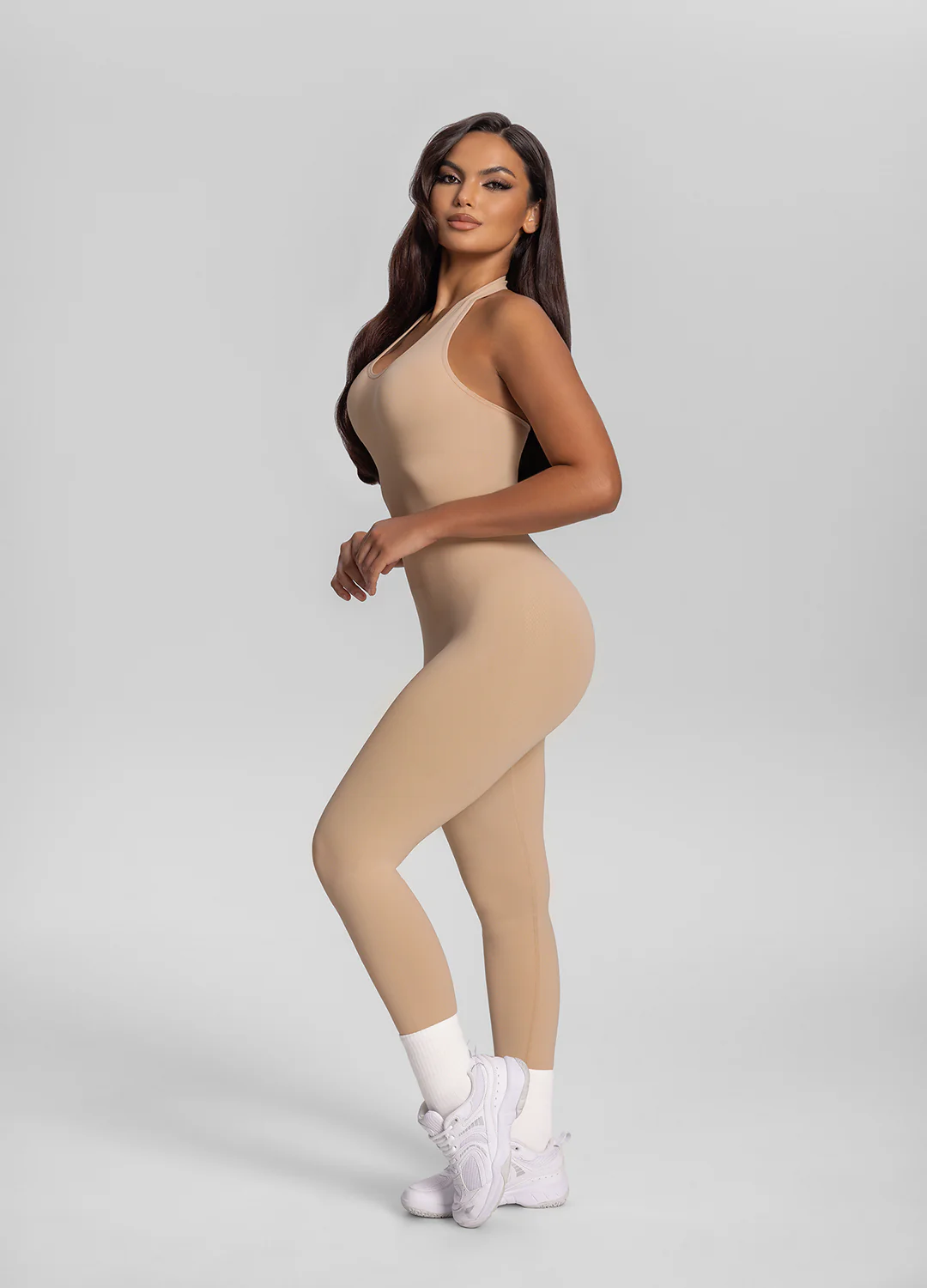 Seamless Halter Tummy-Control Body Shaper Jumpsuit - Image 2
