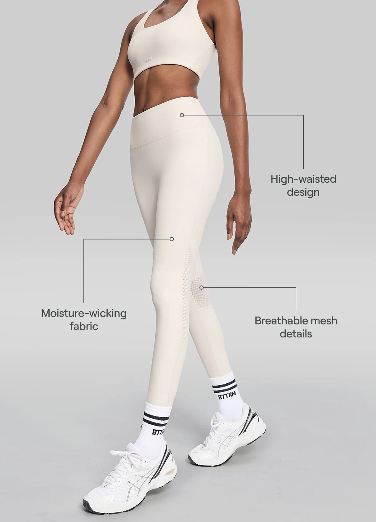 High-Waisted Impact Mesh Leggings - Image 2
