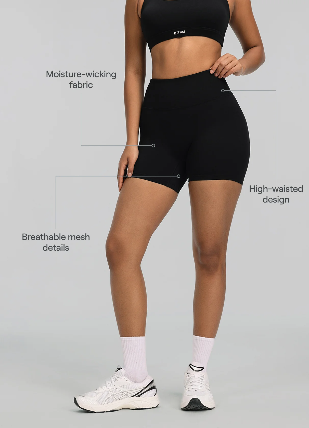 High-Waisted Impact Mesh Shorts - Image 2