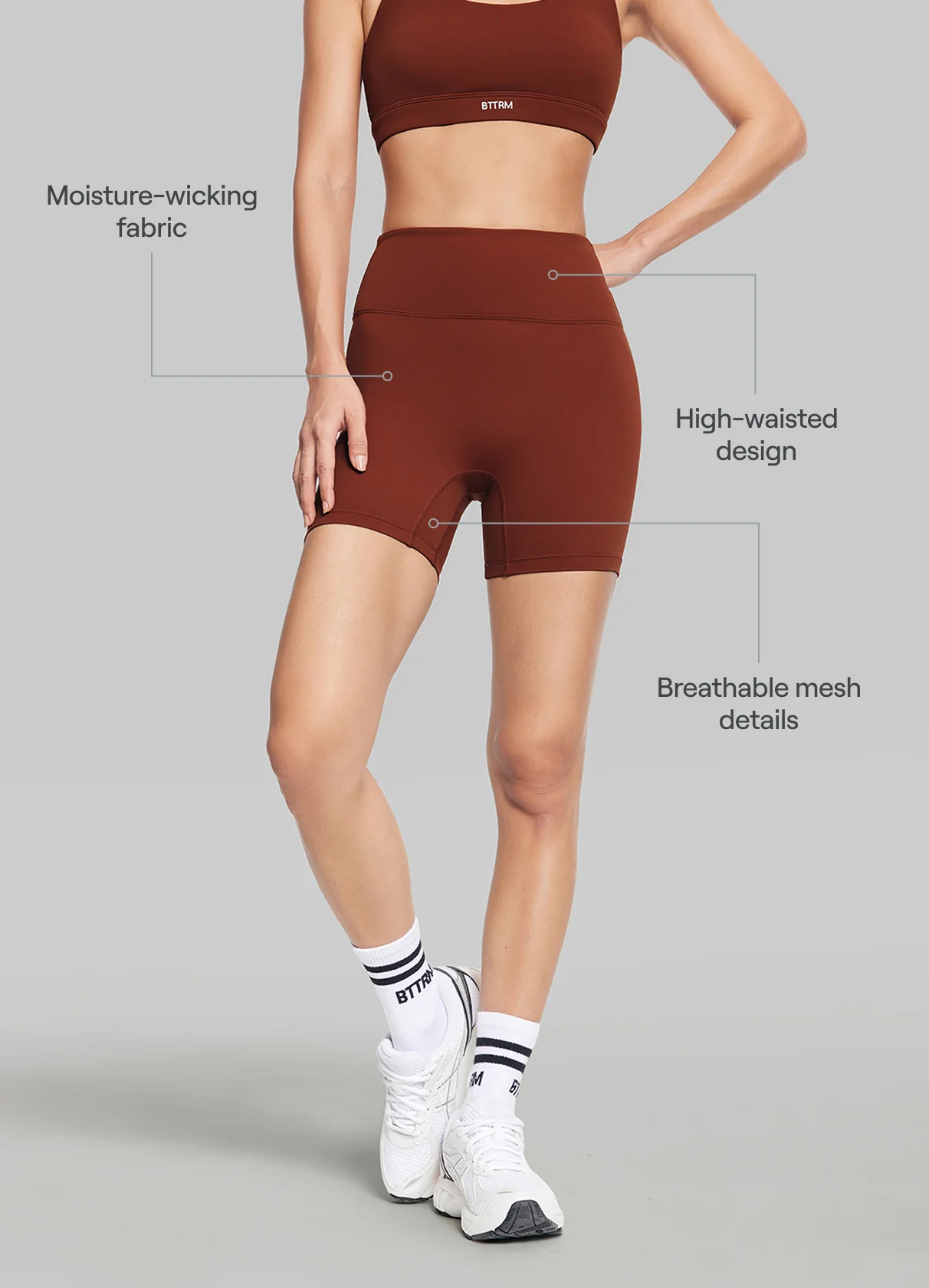 High-Waisted Impact Mesh Shorts - Image 2