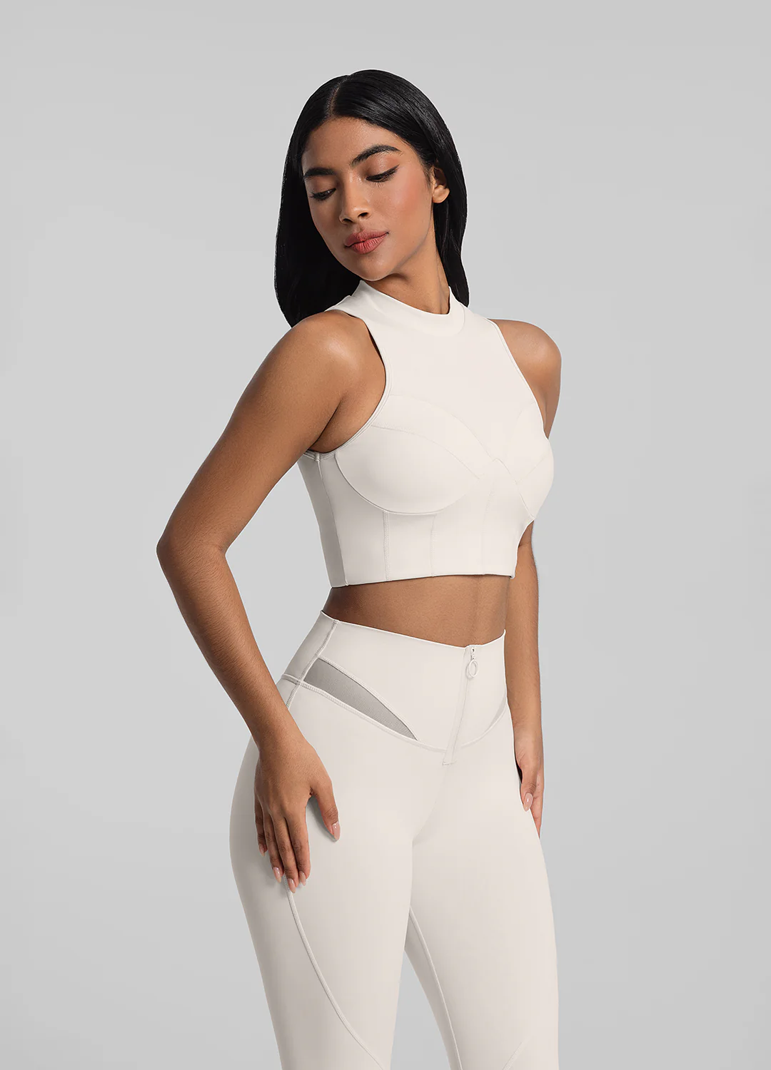 High-Neck Crop Top