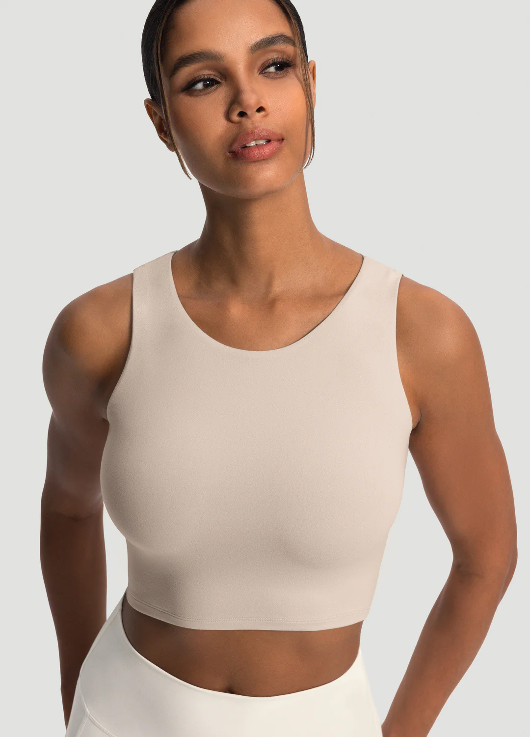 High Neck Cropped Tank Top - Image 4