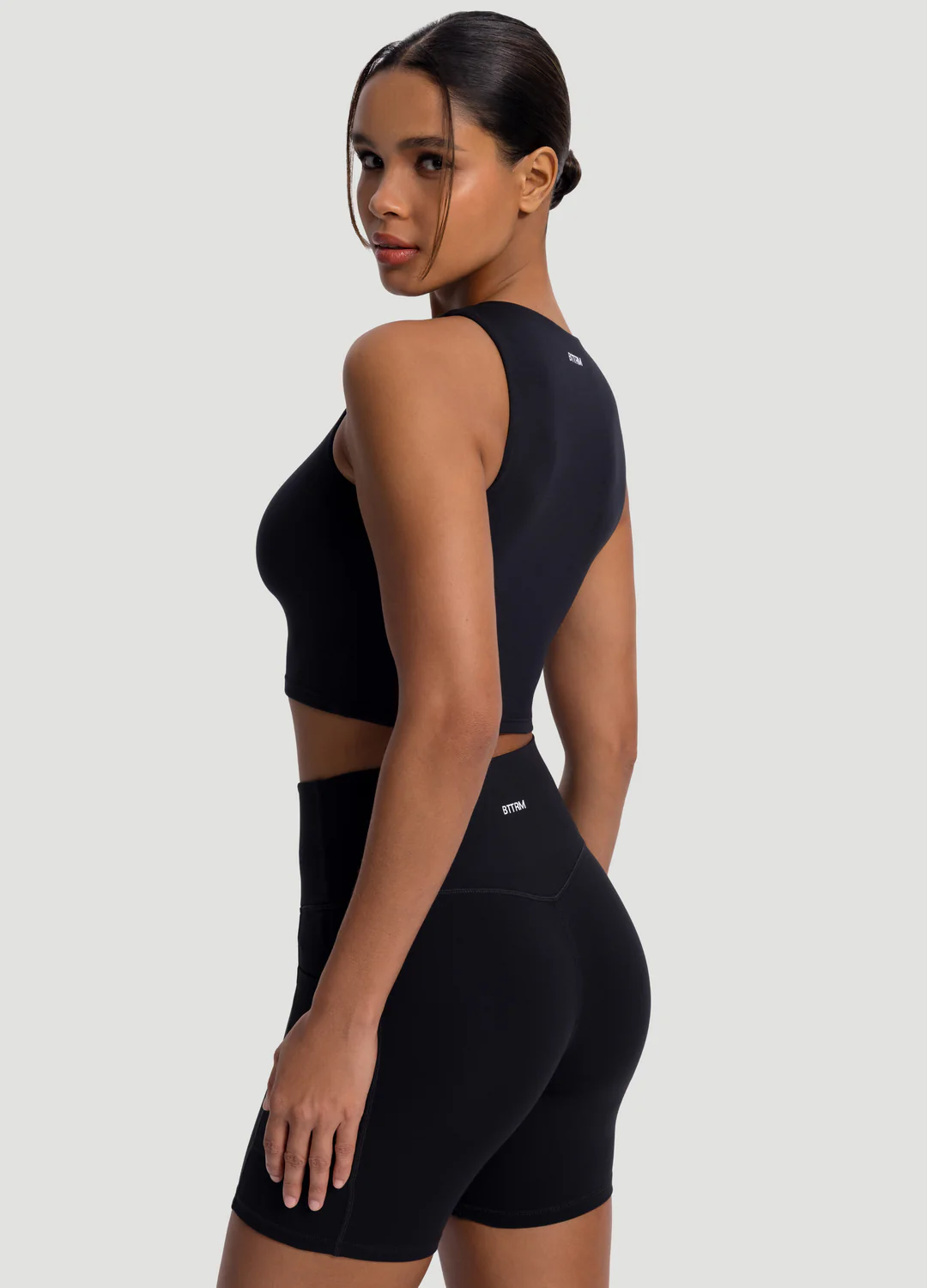 High Neck Cropped Tank Top - Image 2