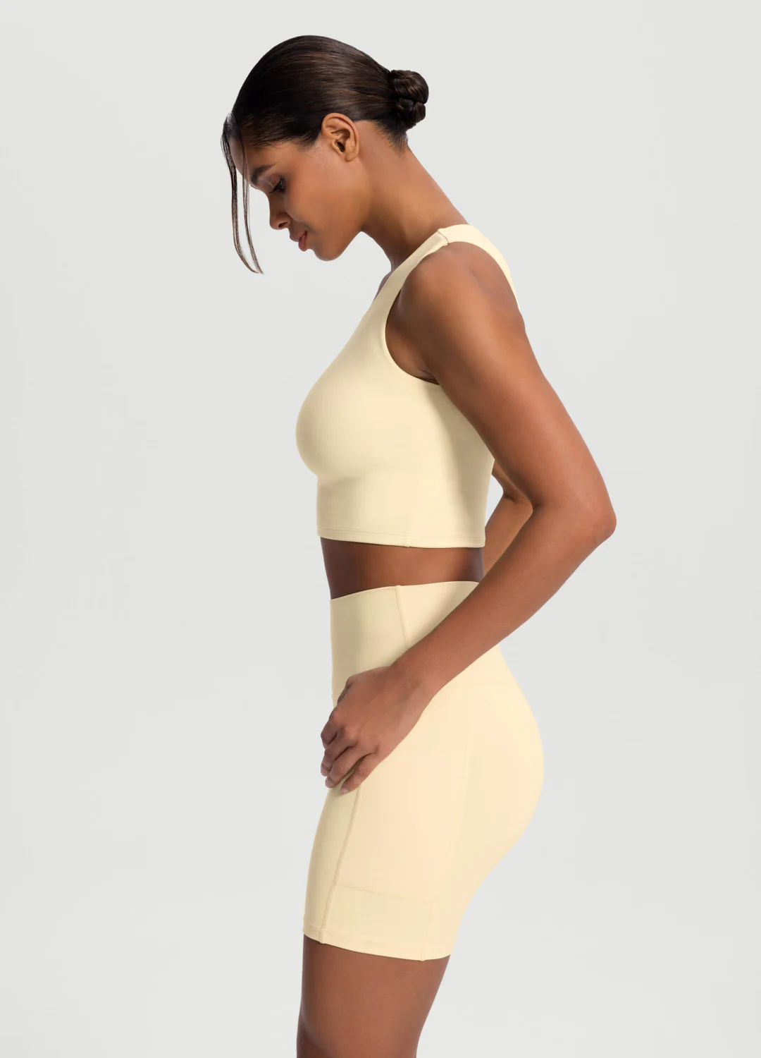 High Neck Cropped Tank Top - Image 2
