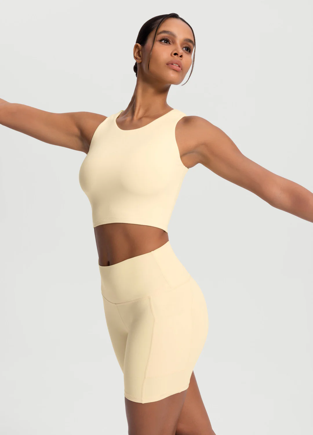 High Neck Cropped Tank Top - Image 5