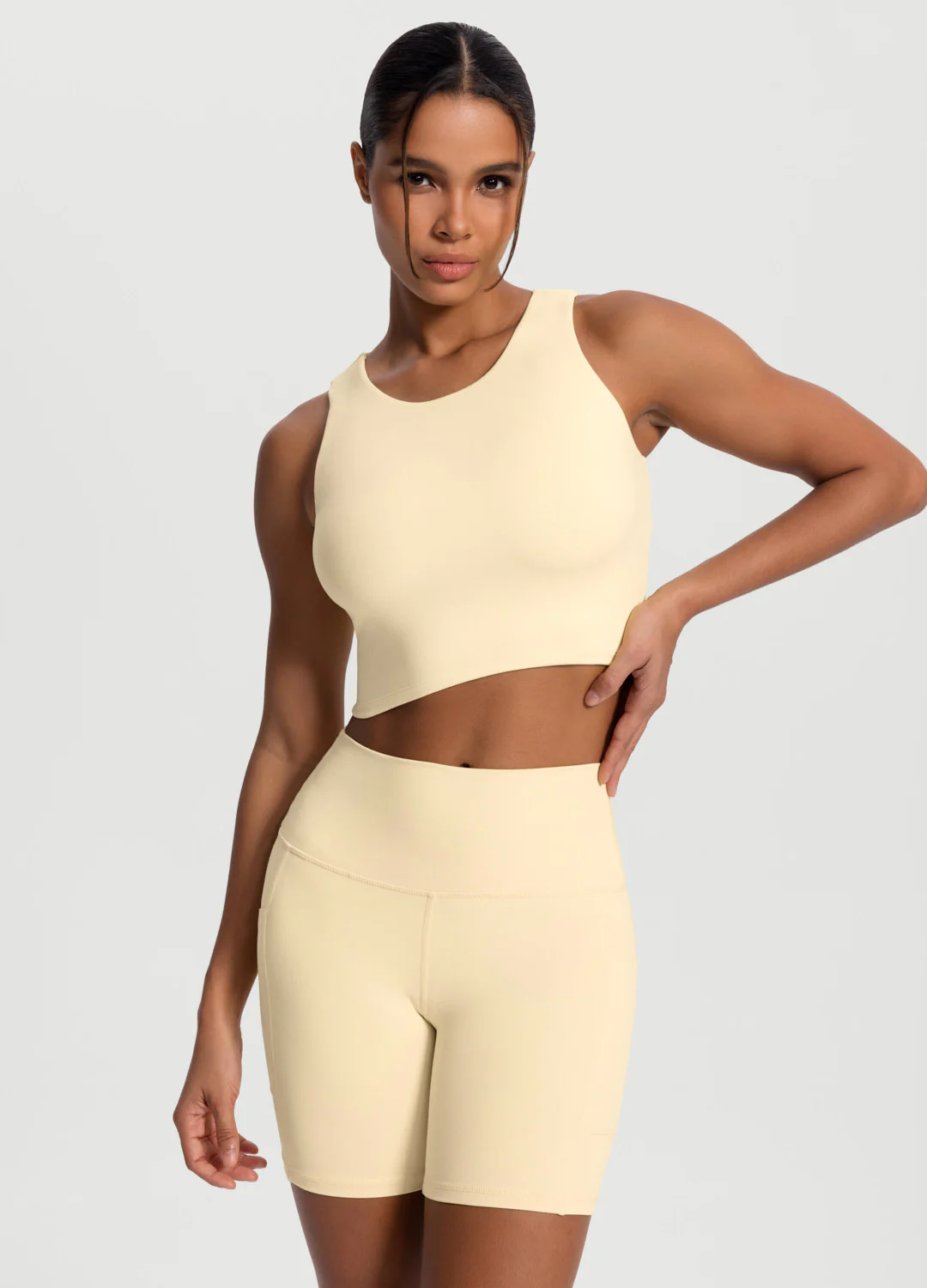 High Neck Cropped Tank Top - Image 6