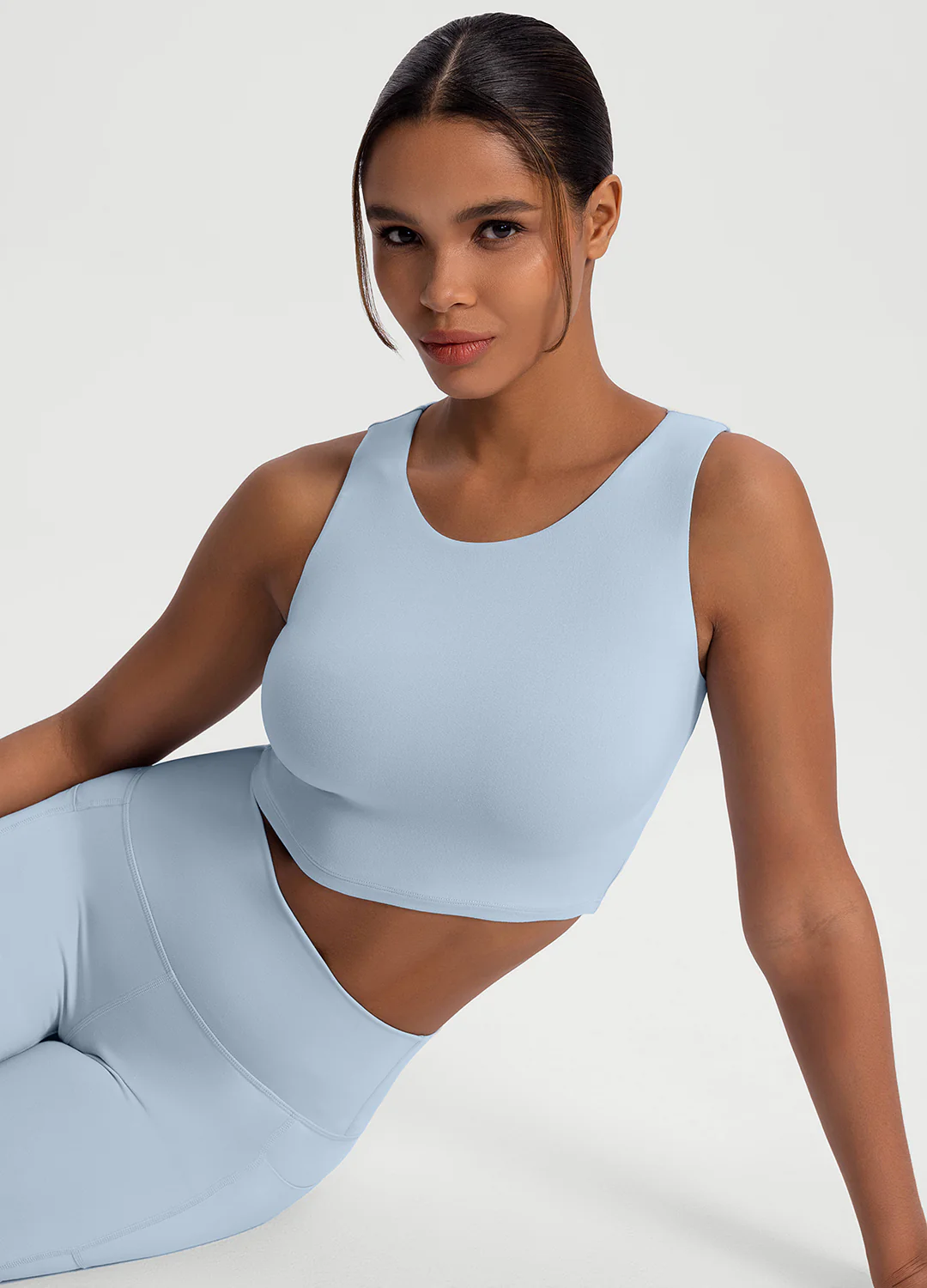 High Neck Cropped Tank Top - Image 5
