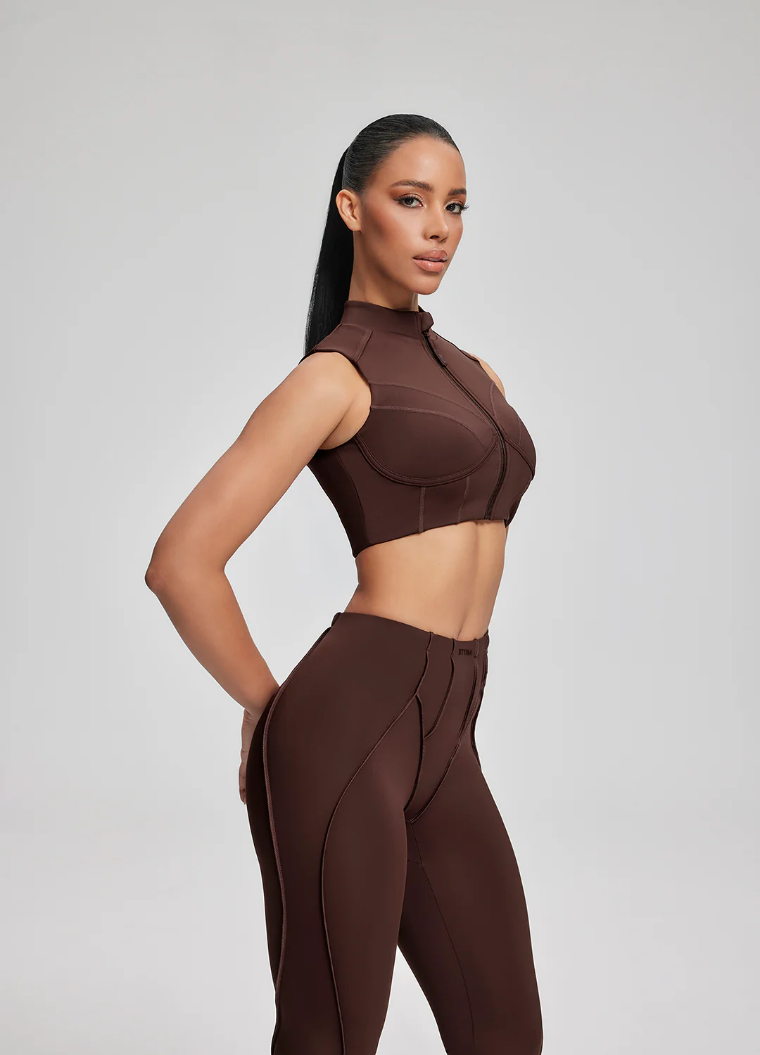High-Neck Zip-Up Top - Image 6