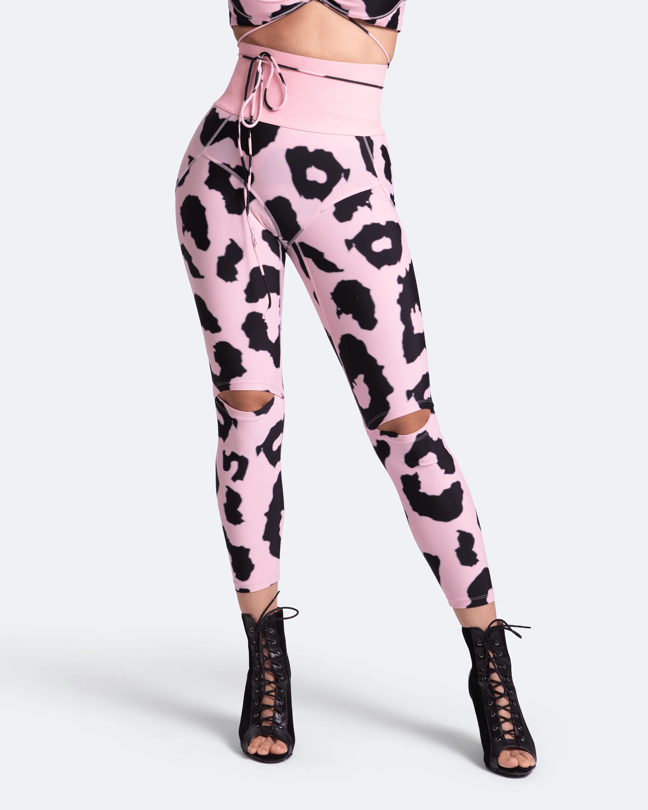 High-Rise Knee-Slit Leggings - Image 2