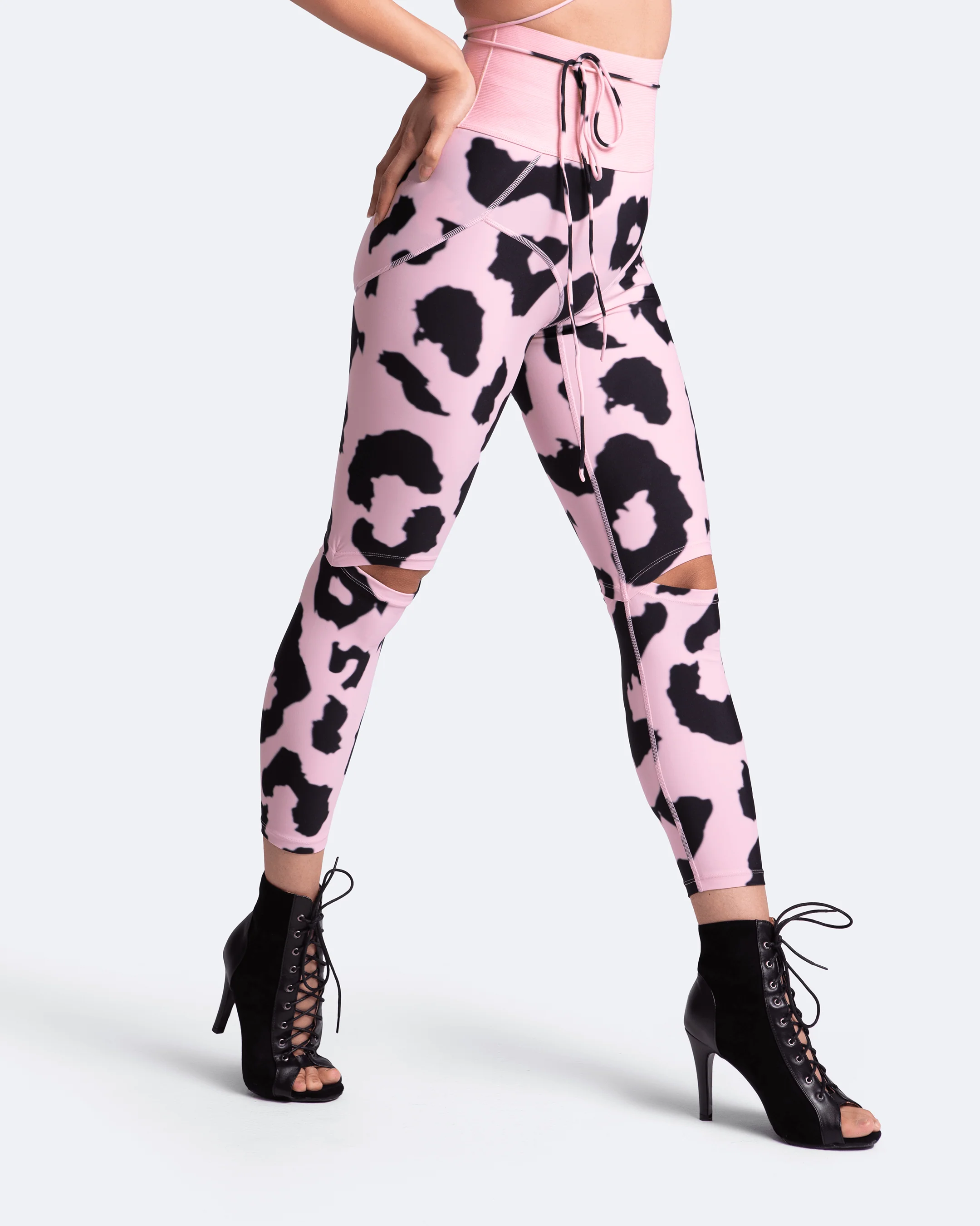 High-Rise Knee-Slit Leggings - Image 3