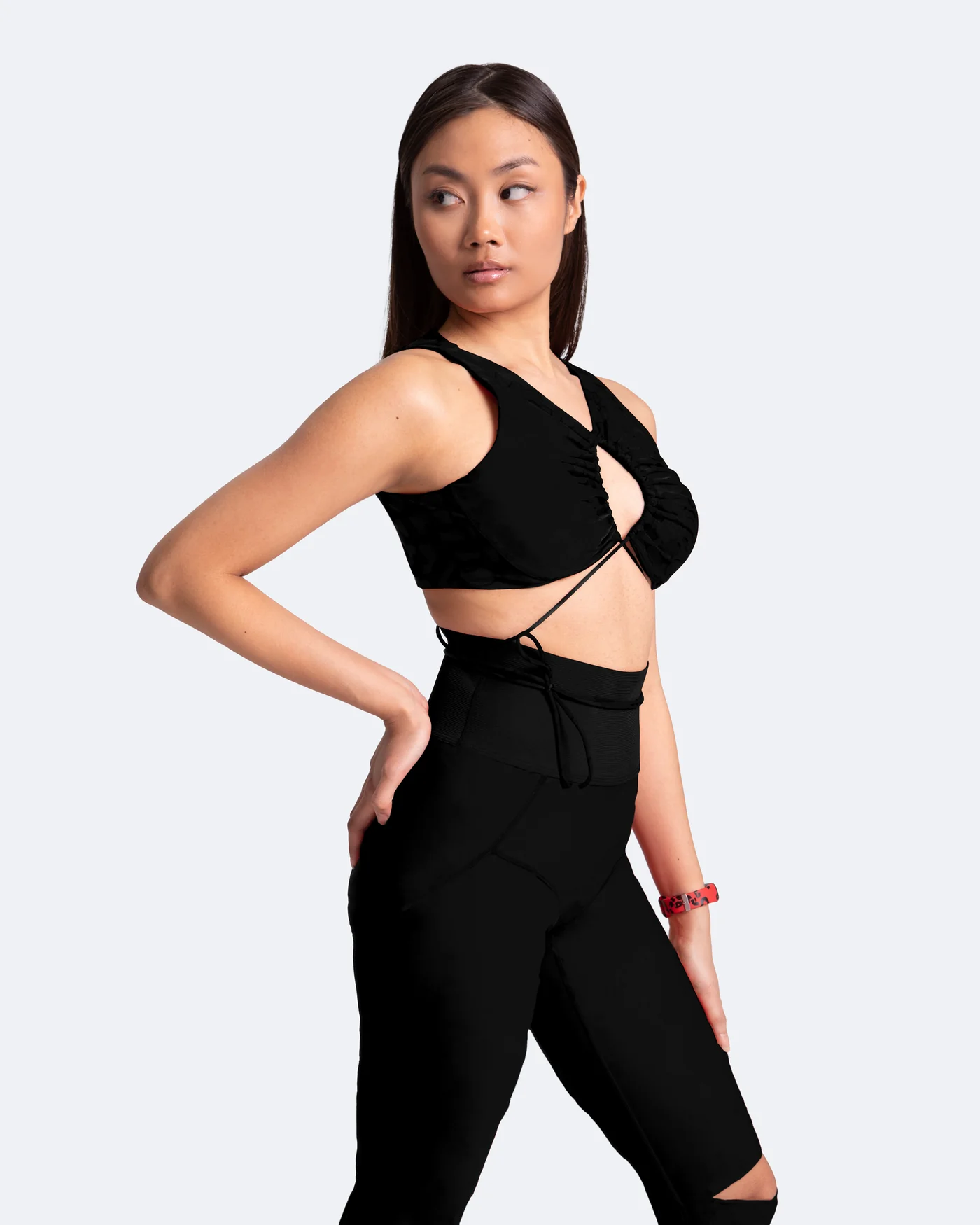High-Rise Knee-Slit Leggings - Image 4