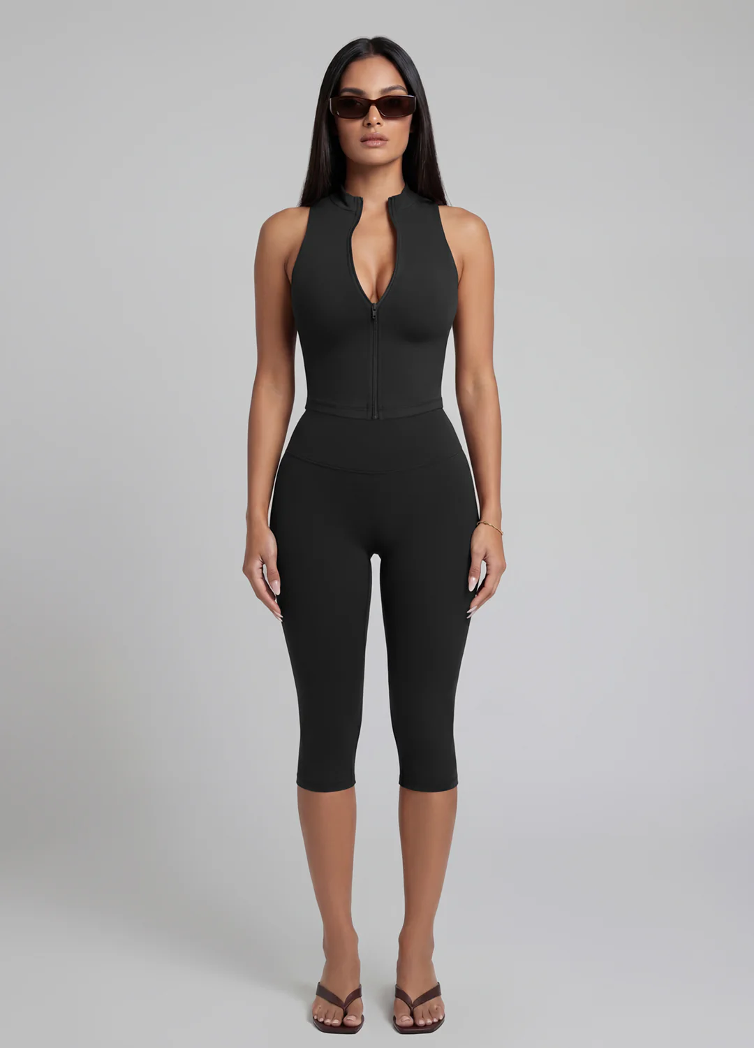 High-Waisted Sculpt Capri Leggings - Image 2