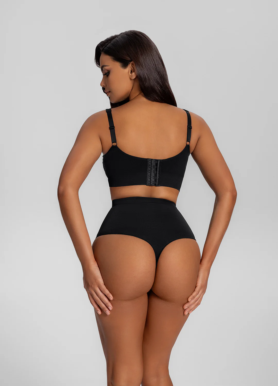 Seamless High-Waisted Tummy-Control Shaping Thong - Image 4