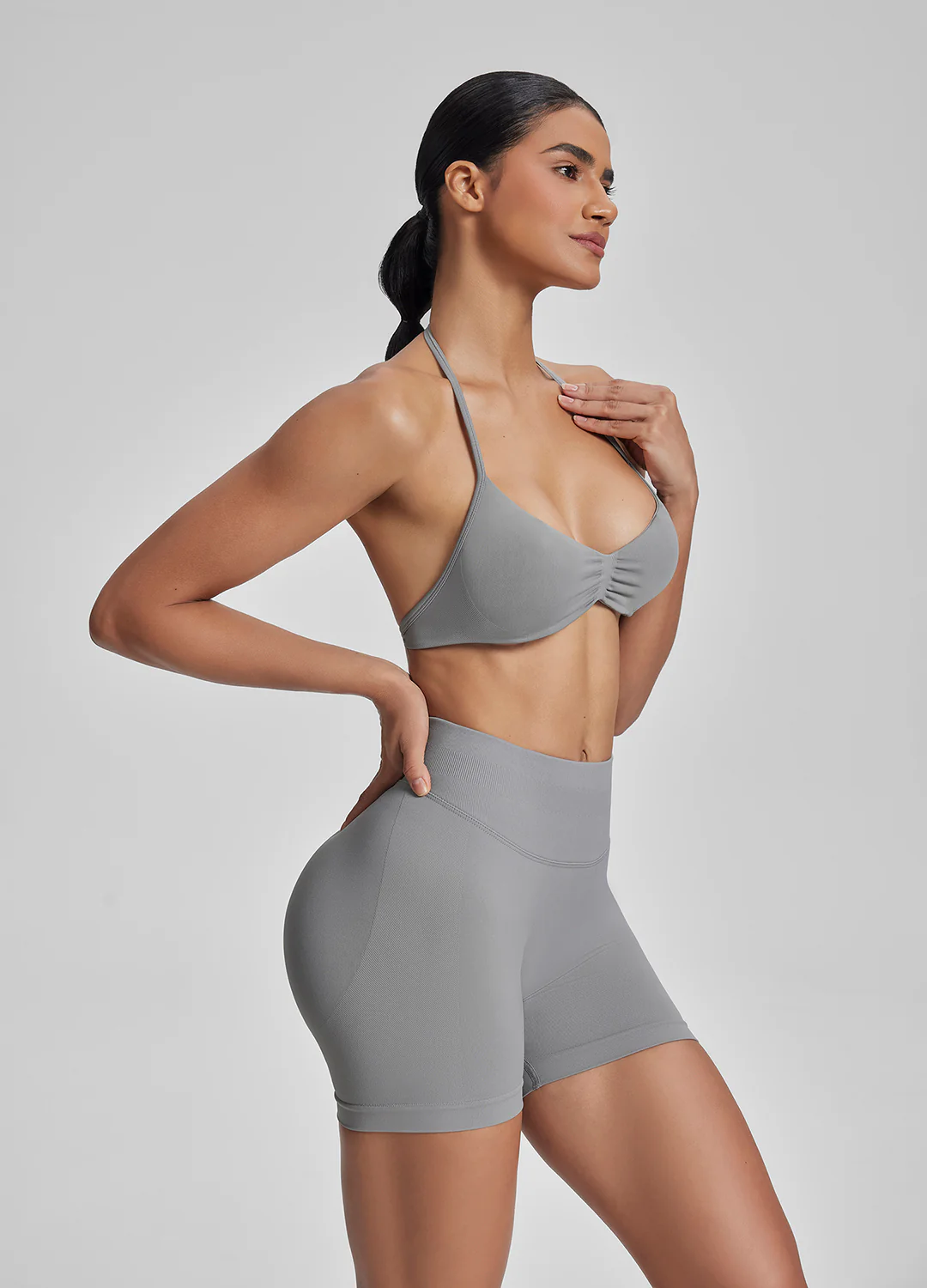 Ultrasculpt High Waisted Butt Lifting Tummy Control Shaping Training Shorts 4.5" - Image 2