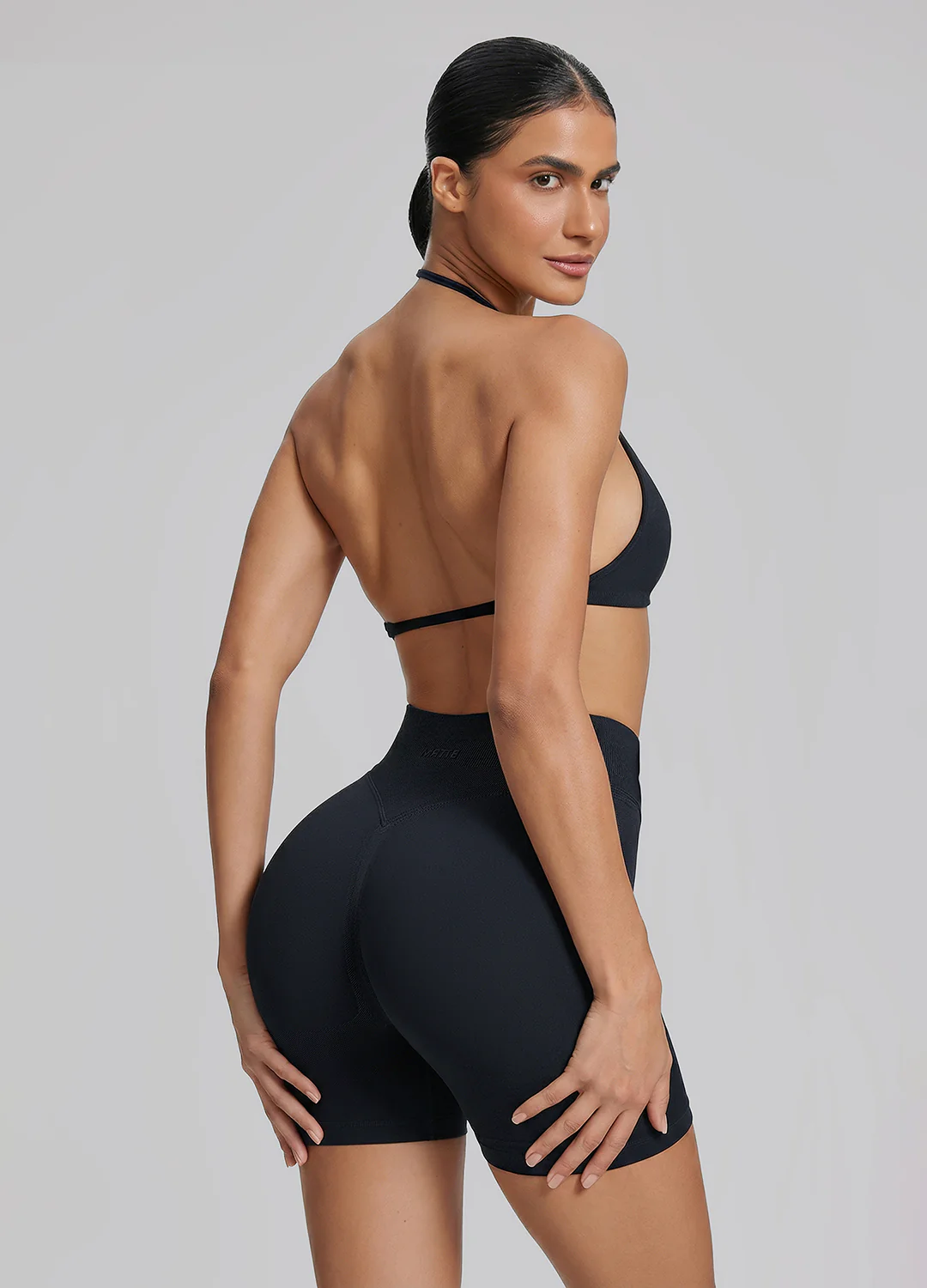 Ultrasculpt High Waisted Butt Lifting Tummy Control Shaping Training Shorts 4.5" - Image 4