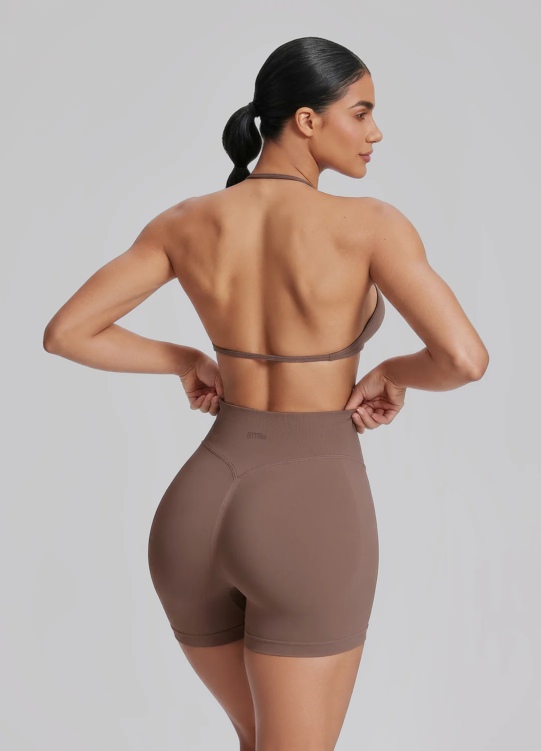 Ultrasculpt High Waisted Butt Lifting Tummy Control Shaping Training Shorts 4.5" - Image 3