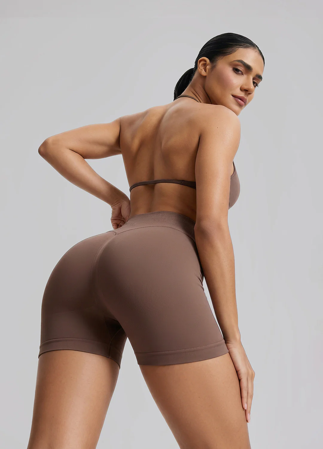 Ultrasculpt High Waisted Butt Lifting Tummy Control Shaping Training Shorts 4.5" - Image 4